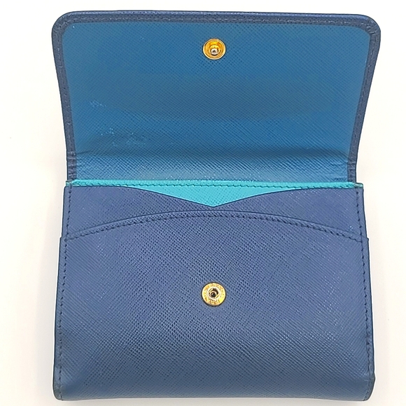 Prada Portafoglio Pattina Multicolor Saffiano Leather Wallet - Picture 11 of 12